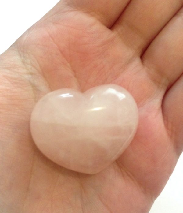 Large Rose Quartz Heart Crystal