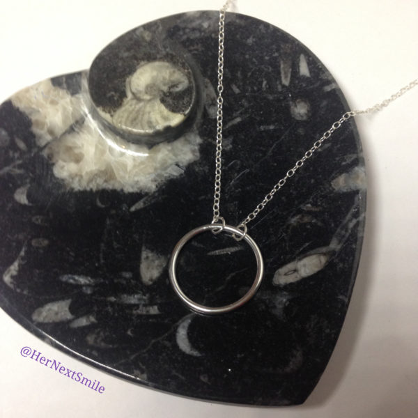 Circle of Karma Pendant 925 Sterling Silver Handmade Necklace