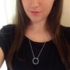 Circle of Karma Pendant 925 Sterling Silver Handmade Necklace