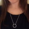 Circle of Karma Pendant 925 Sterling Silver Handmade Necklace