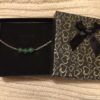 Aventurine Chain Bracelet. 3 amethyst crystal beads with 925 Sterling Silver chain and clasp