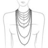 Necklace length reference guide
