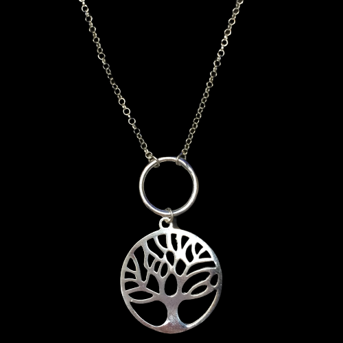 Tree of Life and Circle of Karma Handmade Necklace