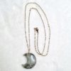 Labradorite Moon Chain Necklace