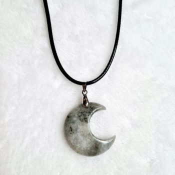 Labradorite Moon Cord Necklace