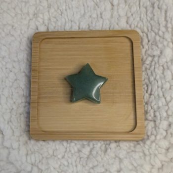 Green Aventurine star shaped palm stone